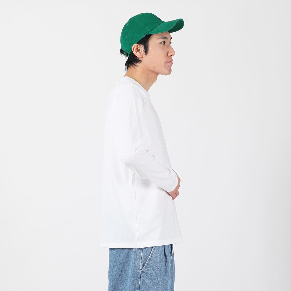 ラッセル（RUSSELL）（メンズ）T/C 長袖クルーネックTシャツ RBM23F0011 WHT