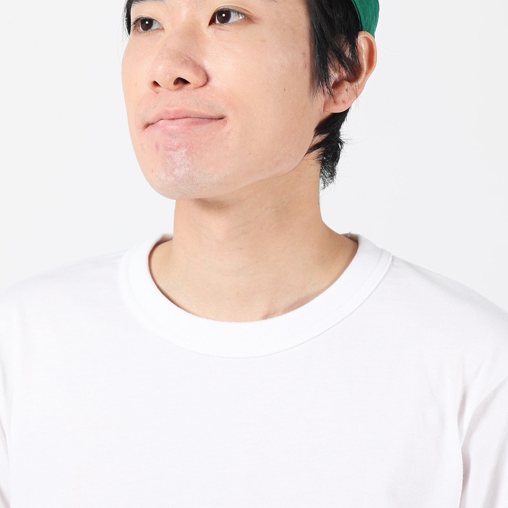 ラッセル（RUSSELL）（メンズ）T/C 長袖クルーネックTシャツ RBM23F0011 WHT