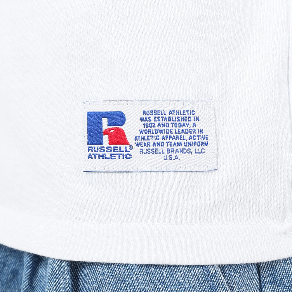 ラッセル（RUSSELL）（メンズ）T/C 長袖クルーネックTシャツ RBM23F0011 WHT