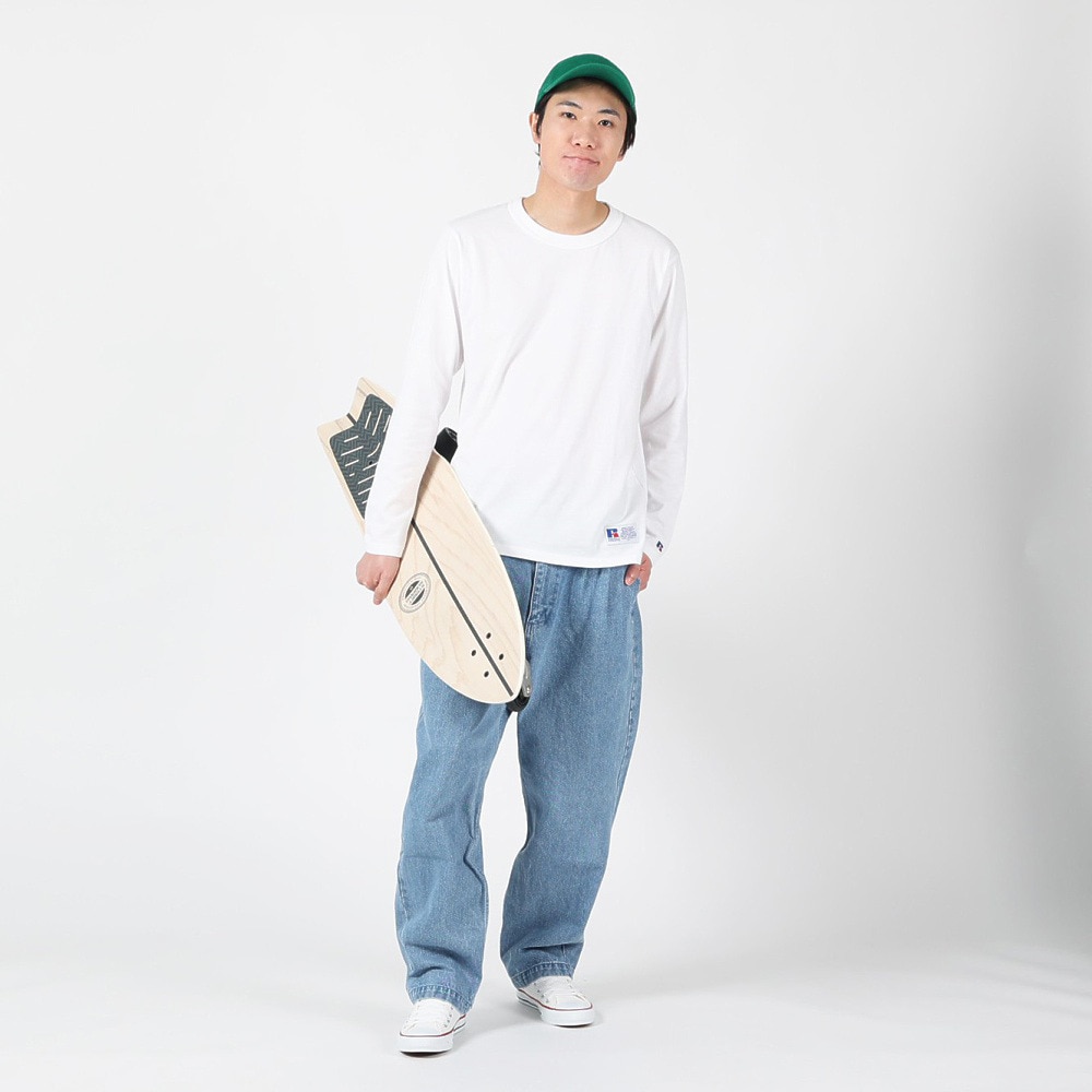 ラッセル（RUSSELL）（メンズ）T/C 長袖クルーネックTシャツ RBM23F0011 WHT