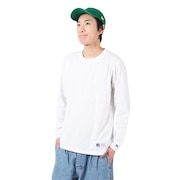 (メンズ)T/C 長袖クルーネックTシャツ RBM23F0011 WHT