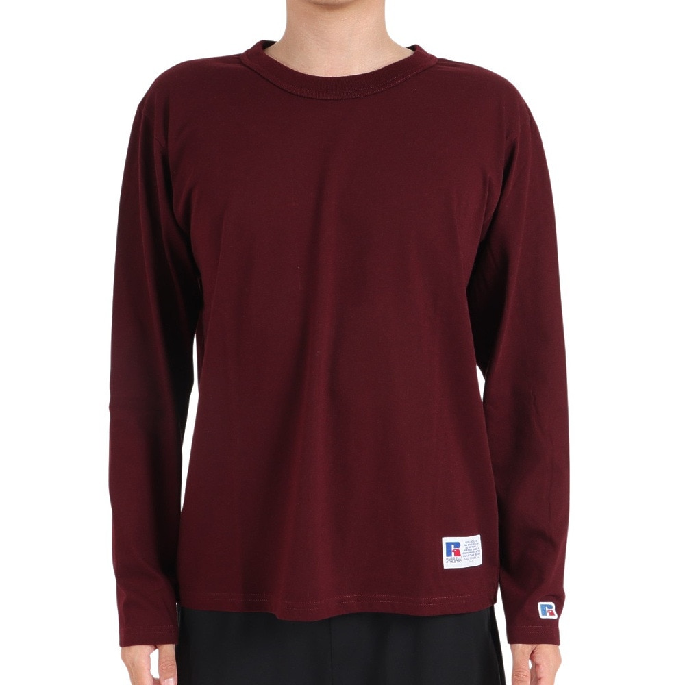 ラッセル（RUSSELL）（メンズ）T/C 長袖クルーネックTシャツ RBM23F0011 WIN