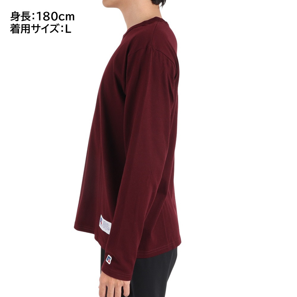 ラッセル（RUSSELL）（メンズ）T/C 長袖クルーネックTシャツ RBM23F0011 WIN