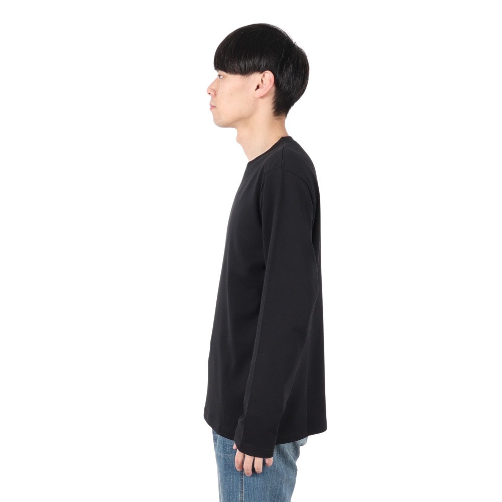 ジム（gim）（メンズ）スムースシルケットC/N 長袖Tシャツ 23538610-005