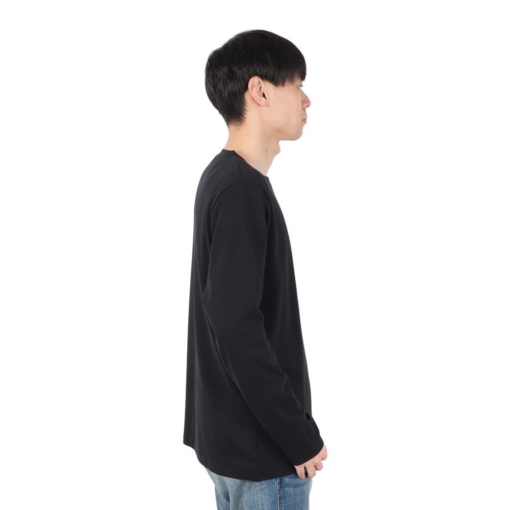 ジム（gim）（メンズ）スムースシルケットC/N 長袖Tシャツ 23538610-005