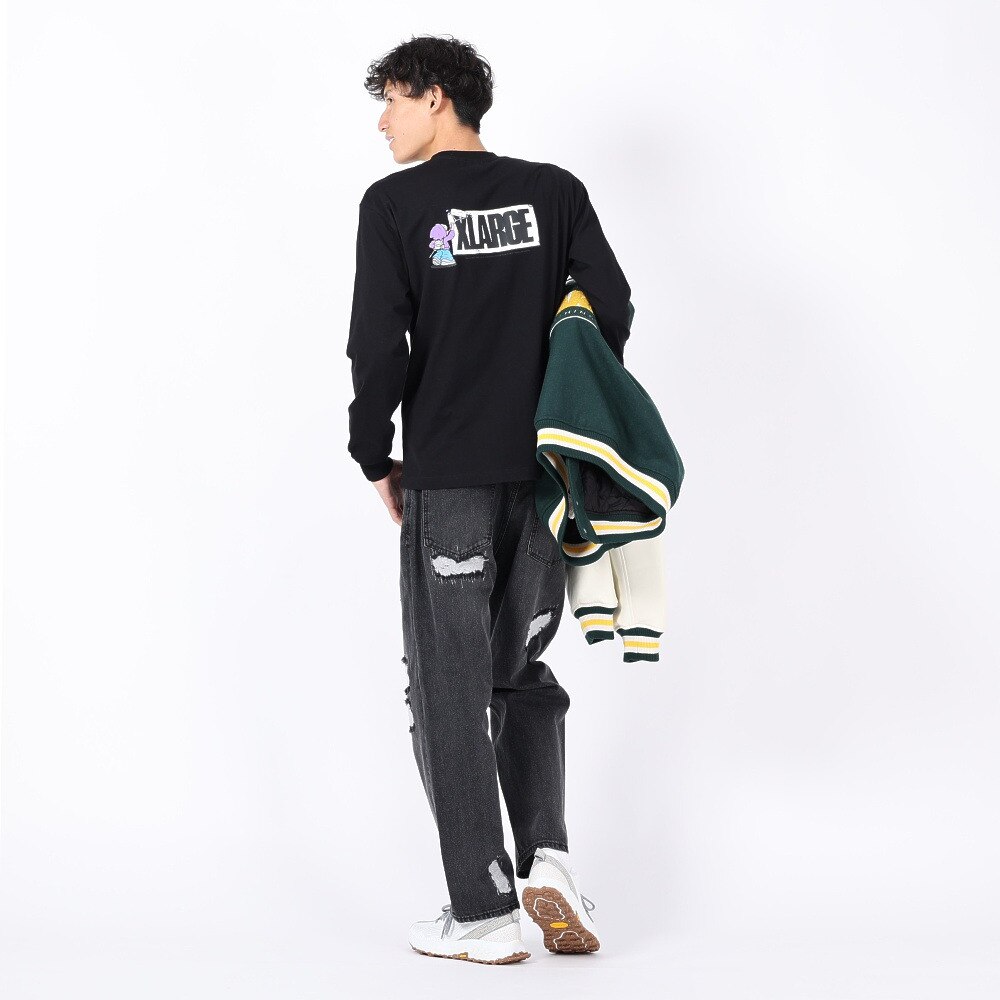エクストララージ（メンズ）STREET VANDALISM 長袖Tシャツ 101234011004-BLACK