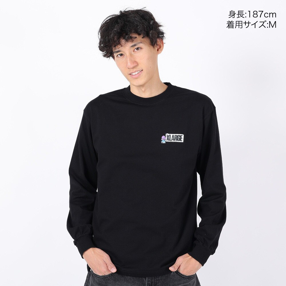 エクストララージ（メンズ）STREET VANDALISM 長袖Tシャツ 101234011004-BLACK