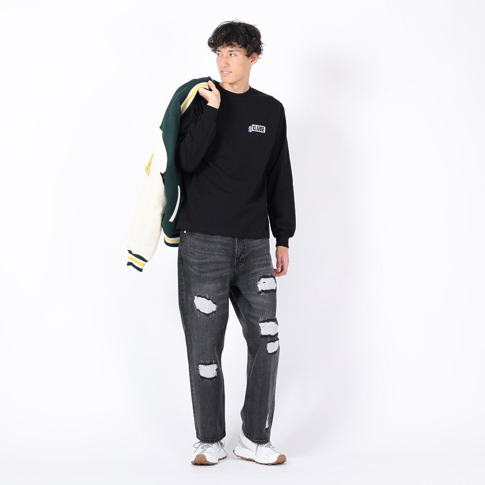 エクストララージ（メンズ）STREET VANDALISM 長袖Tシャツ 101234011004-BLACK