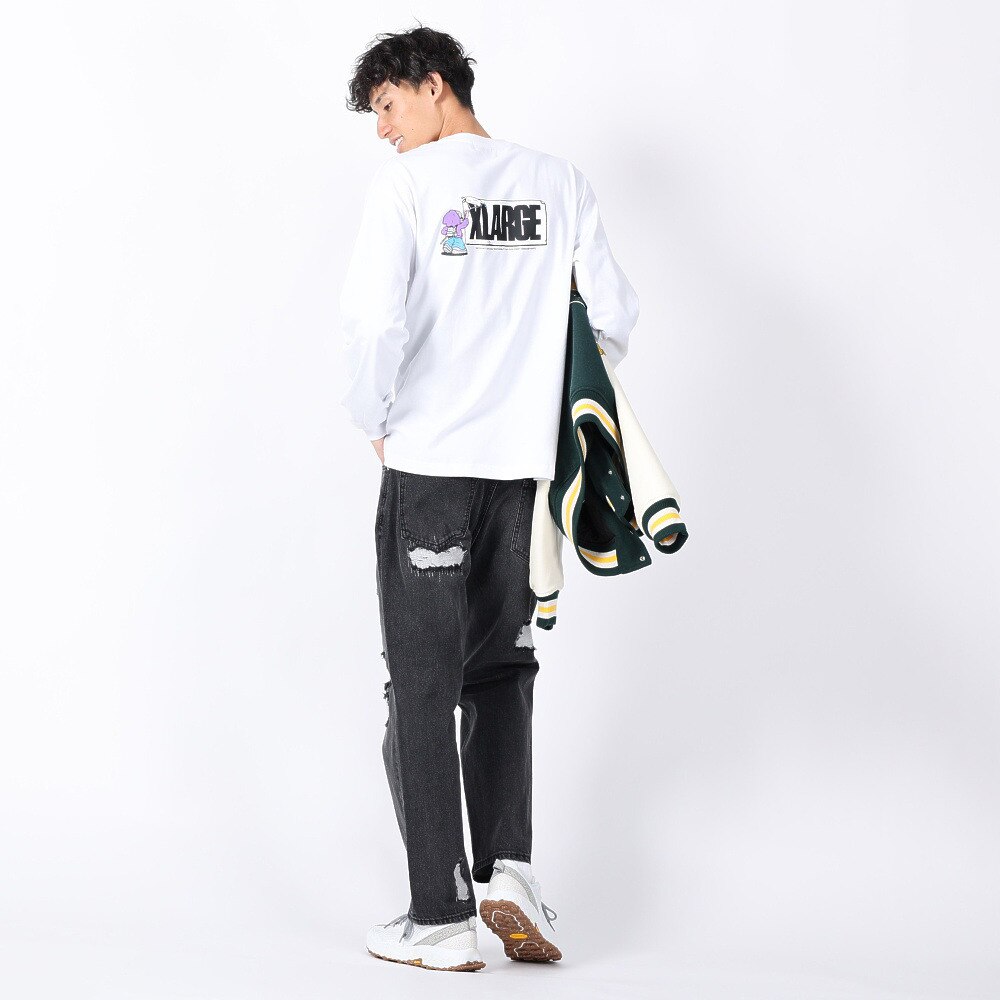 エクストララージ（メンズ）STREET VANDALISM 長袖Tシャツ 101234011004-WHITE