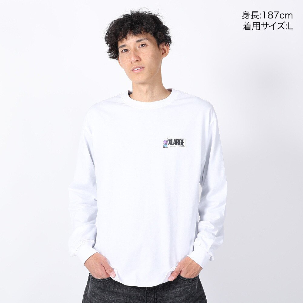 エクストララージ（メンズ）STREET VANDALISM 長袖Tシャツ 101234011004-WHITE