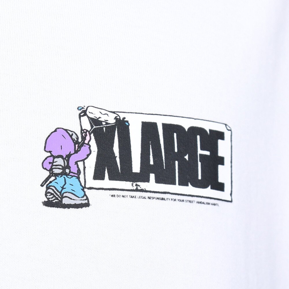 エクストララージ（メンズ）STREET VANDALISM 長袖Tシャツ 101234011004-WHITE