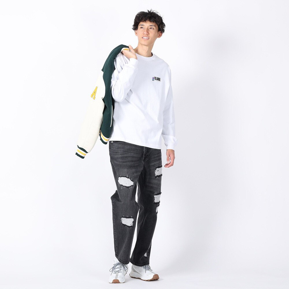 エクストララージ（メンズ）STREET VANDALISM 長袖Tシャツ 101234011004-WHITE