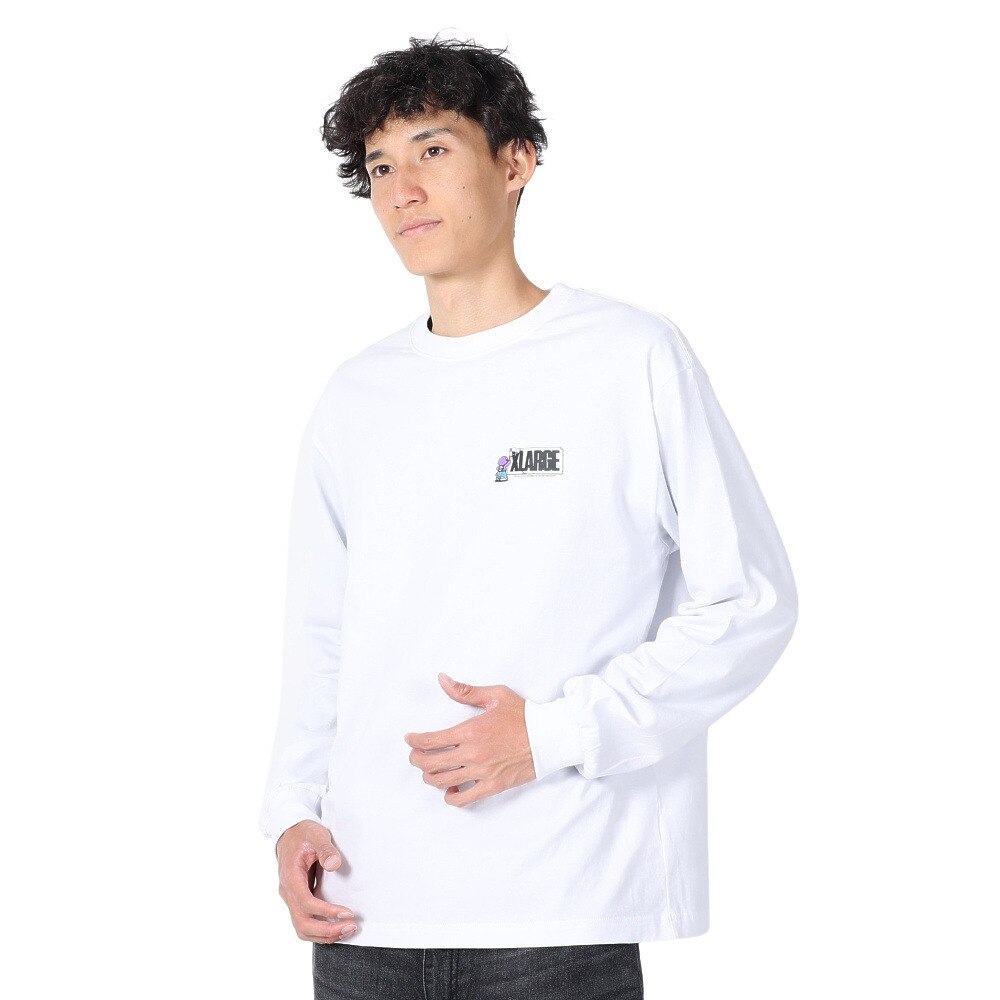 エクストララージ（メンズ）STREET VANDALISM 長袖Tシャツ 101234011004-WHITE