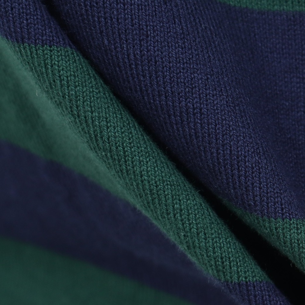 エクストララージ（XLARGE）（メンズ）COLLEGE LOGO STRIPED 長袖ボーダーTシャツ 101234011006-GREEN