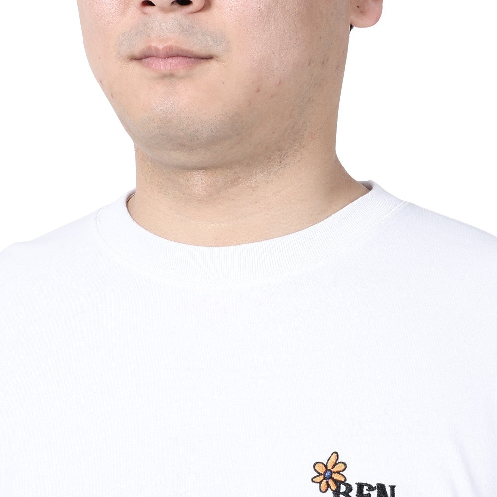 ベンデイビス（BEN DAVIS）（メンズ、レディース）HARVEST BRUSHED 長袖Tシャツ 24380022-07WHT