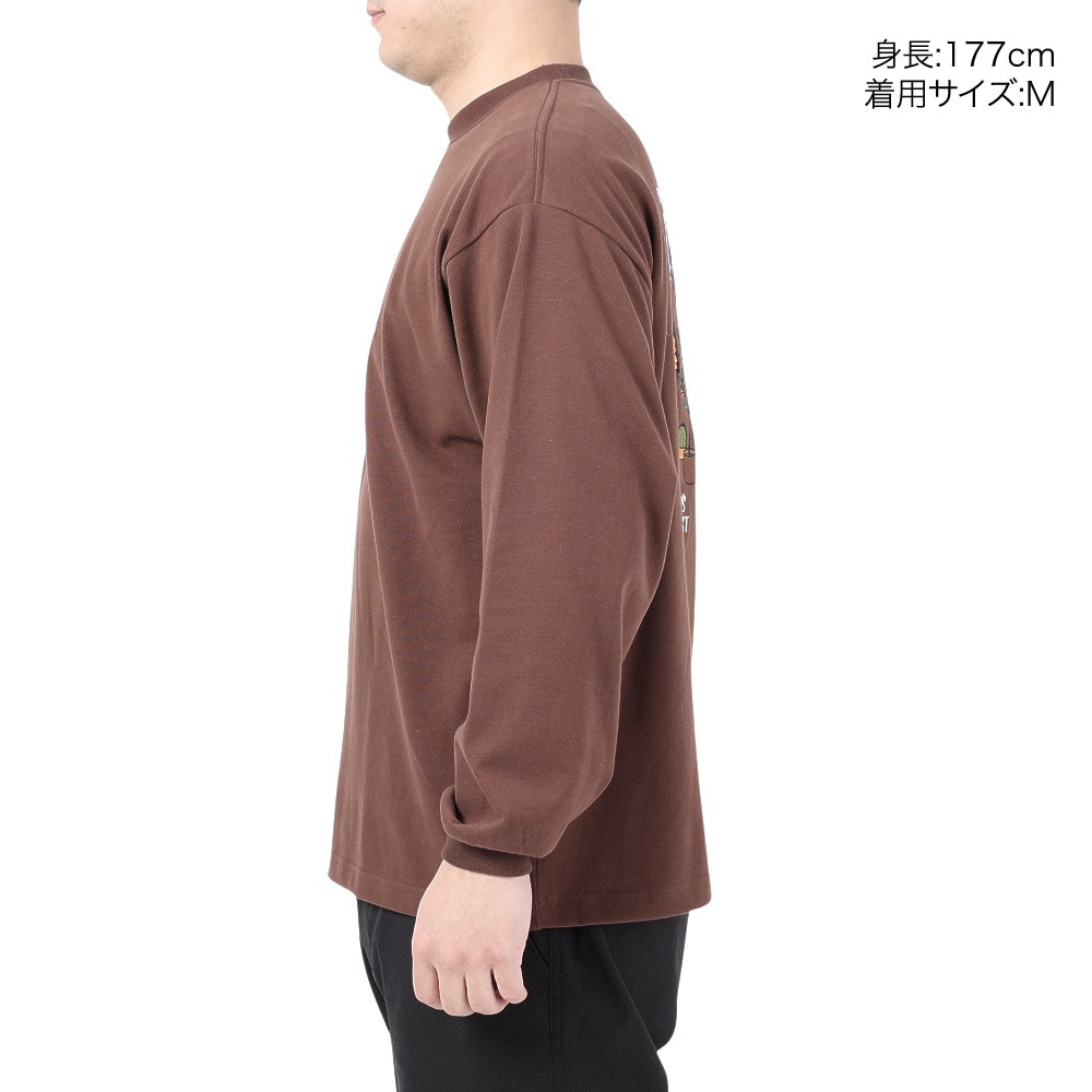 ベンデイビス（BEN DAVIS）（メンズ、レディース）HARVEST BRUSHED 長袖Tシャツ 24380022-32BRW
