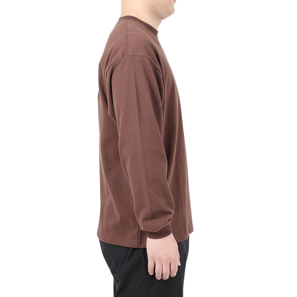 ベンデイビス（BEN DAVIS）（メンズ、レディース）HARVEST BRUSHED 長袖Tシャツ 24380022-32BRW