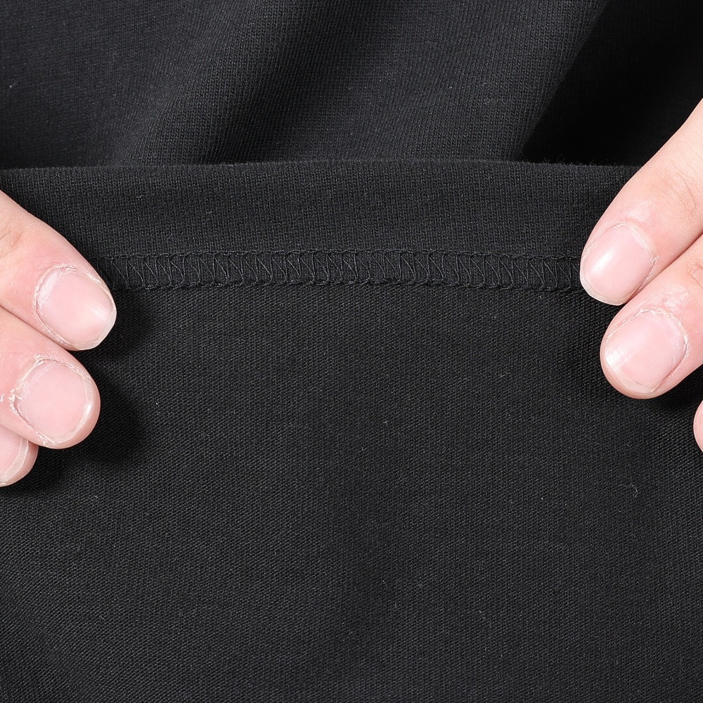 ベンデイビス（BEN DAVIS）（メンズ）カレッジ ブラッシュド 長袖Tシャツ 24380023-01BLK