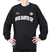 ベンデイビス（BEN DAVIS）（メンズ）カレッジ ブラッシュド 長袖Tシャツ 24380023-01BLK