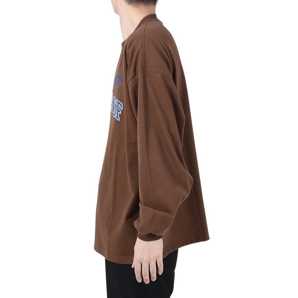 ベンデイビス（BEN DAVIS）（メンズ）カレッジ ブラッシュド 長袖Tシャツ 24380023-32BRW