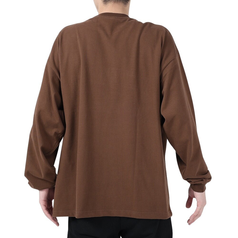 ベンデイビス（BEN DAVIS）（メンズ）カレッジ ブラッシュド 長袖Tシャツ 24380023-32BRW
