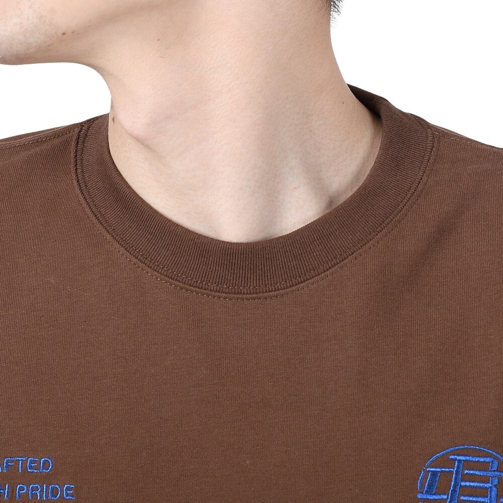 ベンデイビス（BEN DAVIS）（メンズ）カレッジ ブラッシュド 長袖Tシャツ 24380023-32BRW