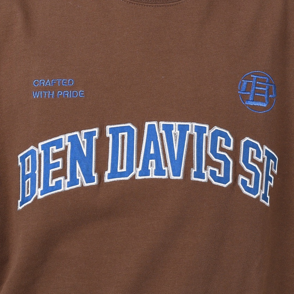 ベンデイビス（BEN DAVIS）（メンズ）カレッジ ブラッシュド 長袖Tシャツ 24380023-32BRW