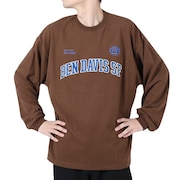 ベンデイビス（BEN DAVIS）（メンズ）カレッジ ブラッシュド 長袖Tシャツ 24380023-32BRW