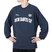 ベンデイビス（BEN DAVIS）（メンズ）カレッジ ブラッシュド 長袖Tシャツ 24380023-60NAV