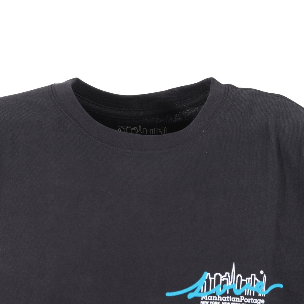マンハッタンポーテージ（ManhattanPortage）（メンズ）長袖プリントTシャツ 23FW-MP-M549 BLK