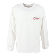 (メンズ)長袖プリントTシャツ 23FW-MP-M549 WHT