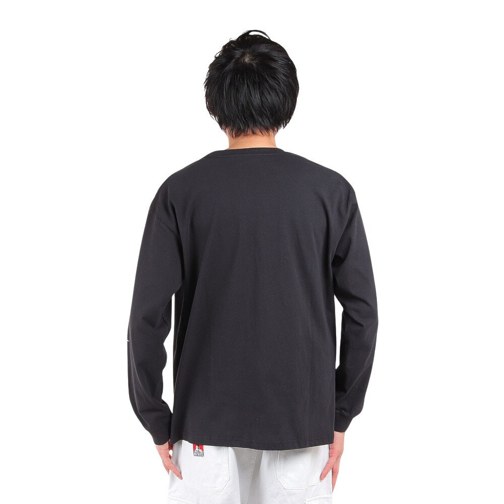 ManhattanPortage（メンズ）長袖プリントTシャツ MP-M371 BLK