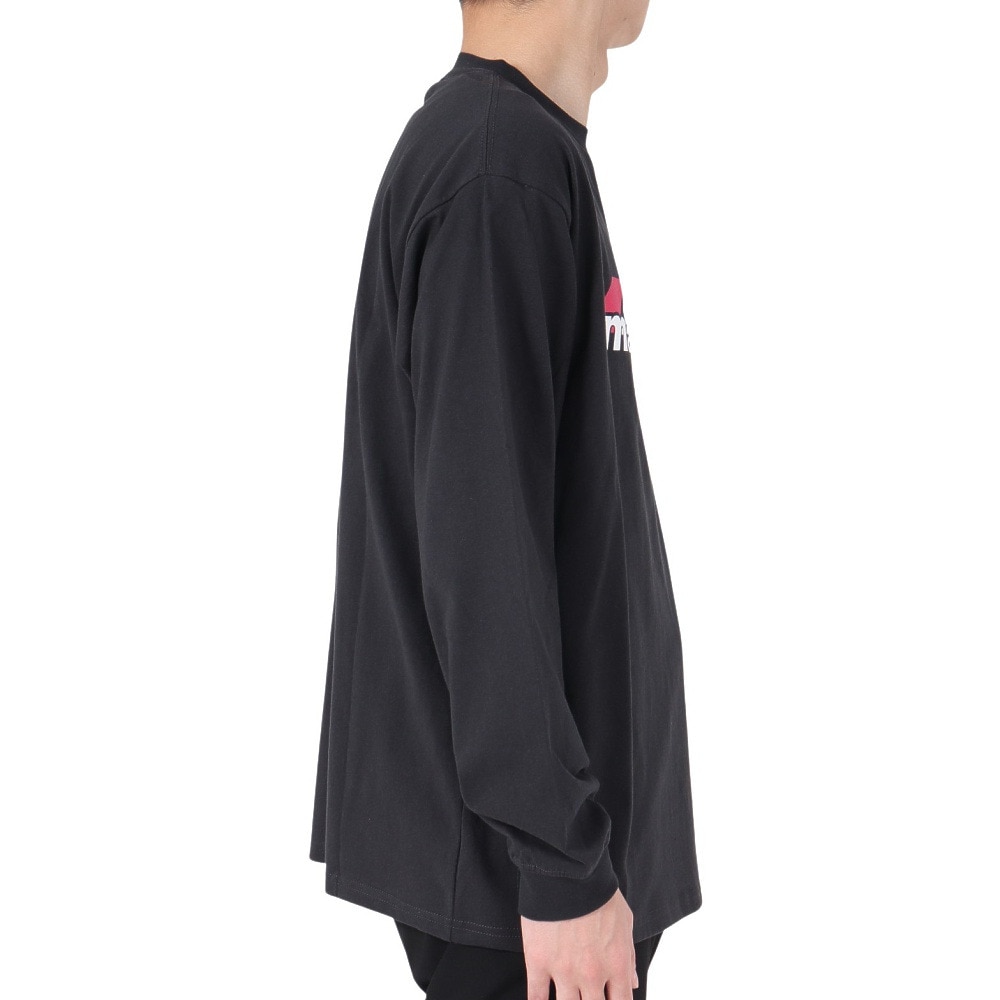 マナスタッシュ（MANASTASH）（メンズ）RE:CTN 長袖スキームロゴTシャツ 792-3230012 BLACK