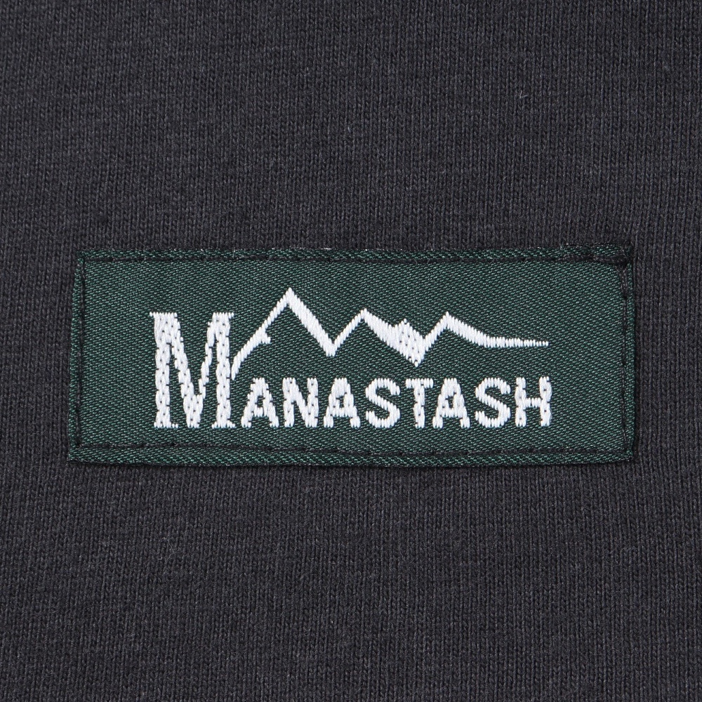 マナスタッシュ（MANASTASH）（メンズ）RE:CTN 長袖スキームロゴTシャツ 792-3230012 BLACK
