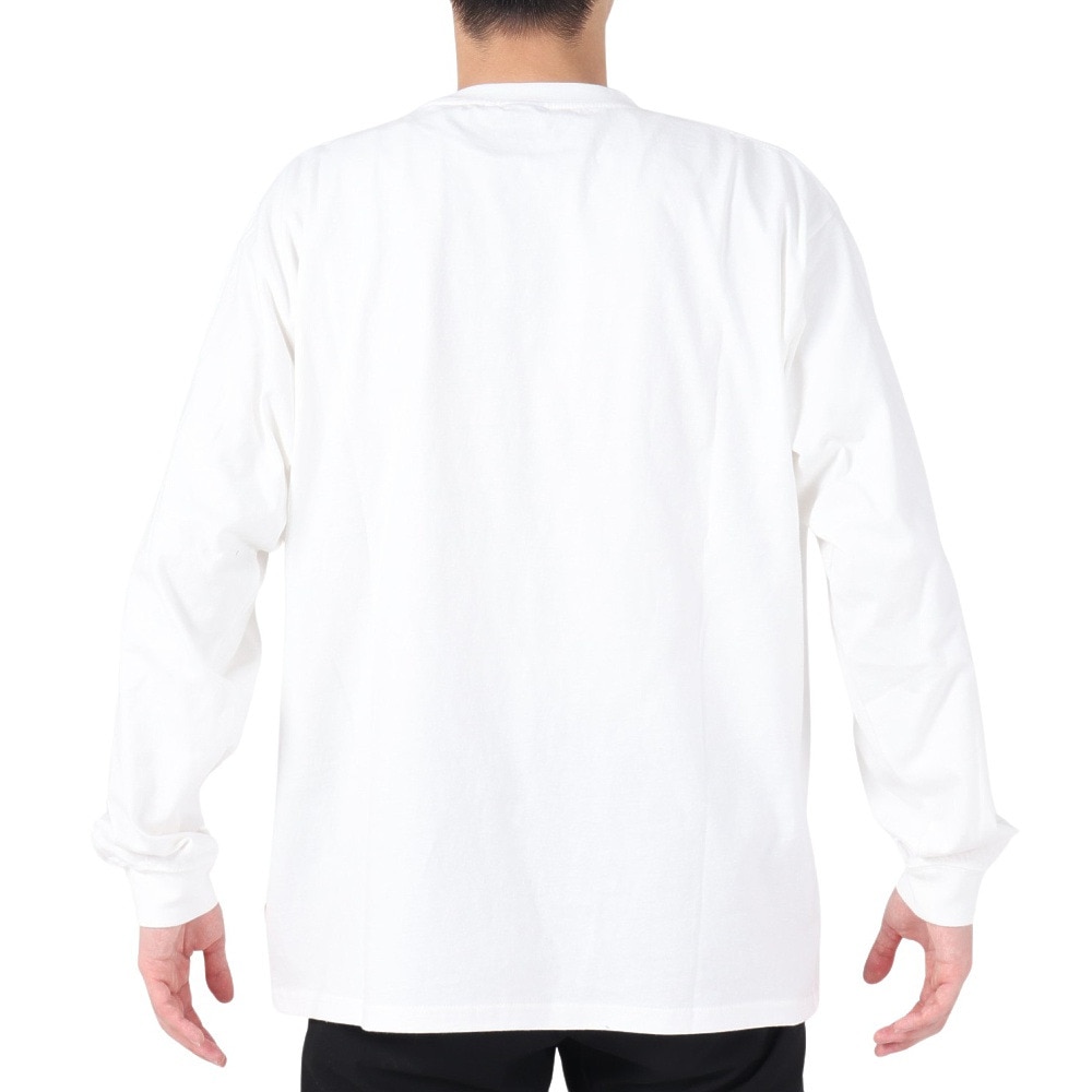 マナスタッシュ（MANASTASH）（メンズ）RE:CTN 長袖スキームロゴTシャツ 792-3230012 OFFWHT