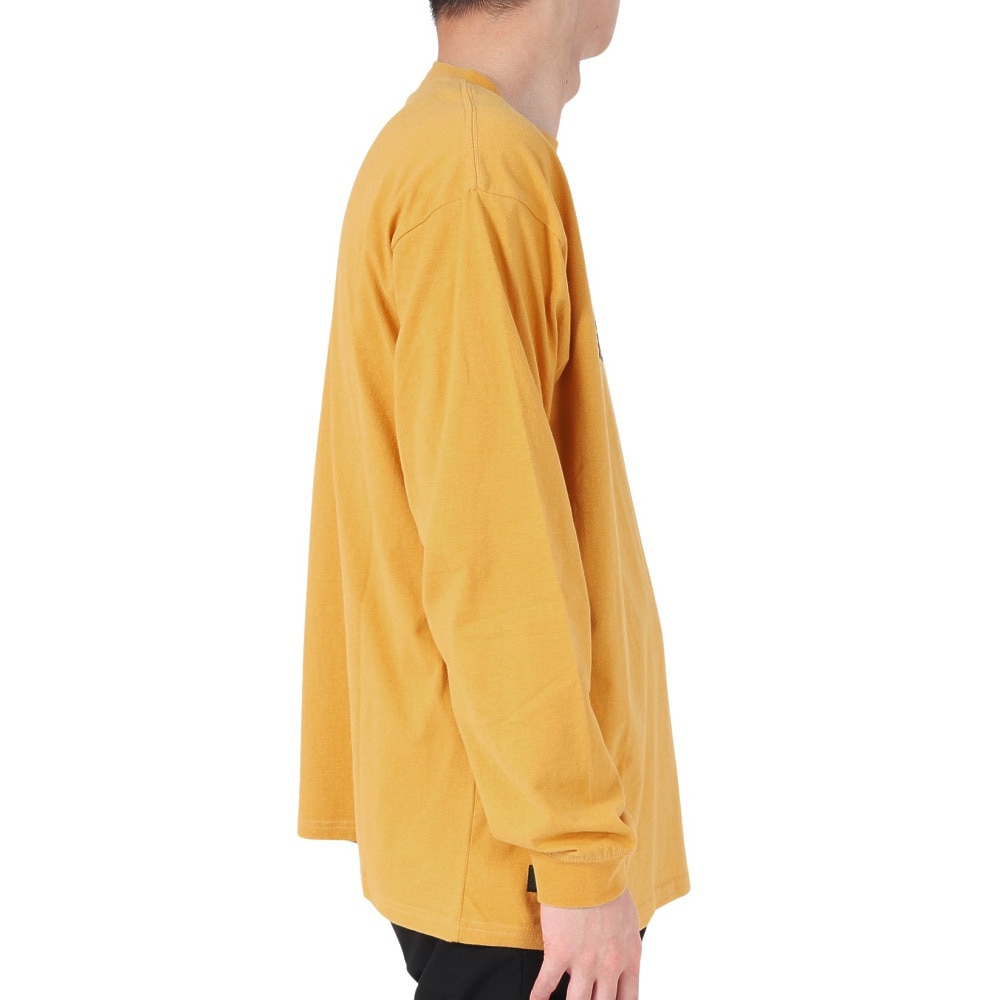 マナスタッシュ（MANASTASH）（メンズ）RE:CTN 長袖スキームロゴTシャツ 792-3230012 YELLOW