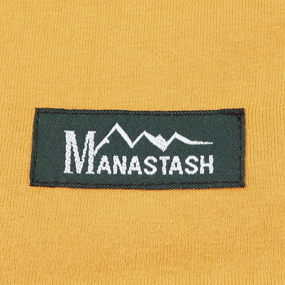 マナスタッシュ（MANASTASH）（メンズ）RE:CTN 長袖スキームロゴTシャツ 792-3230012 YELLOW