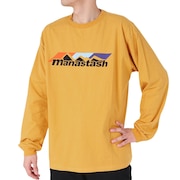 マナスタッシュ（MANASTASH）（メンズ）RE:CTN 長袖スキームロゴTシャツ 792-3230012 YELLOW