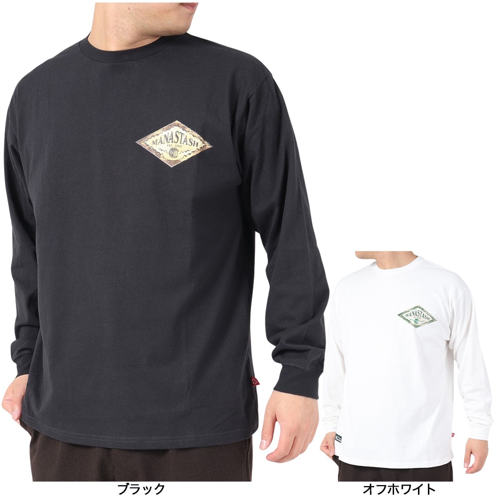 マナスタッシュ（MANASTASH）（メンズ）ラムバスロングスリーブTシャツ 792-3230013 BLACK