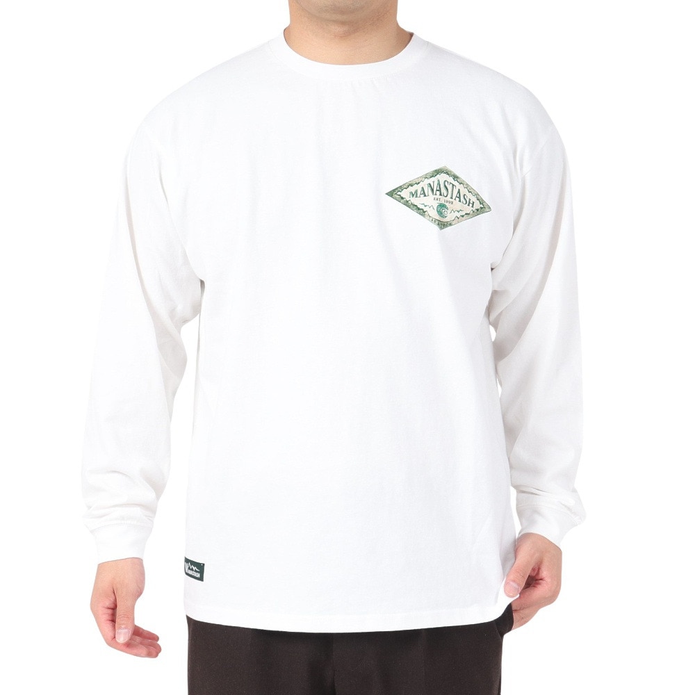マナスタッシュ（MANASTASH）（メンズ）ラムバスロングスリーブTシャツ 792-3230013 OFFWHT