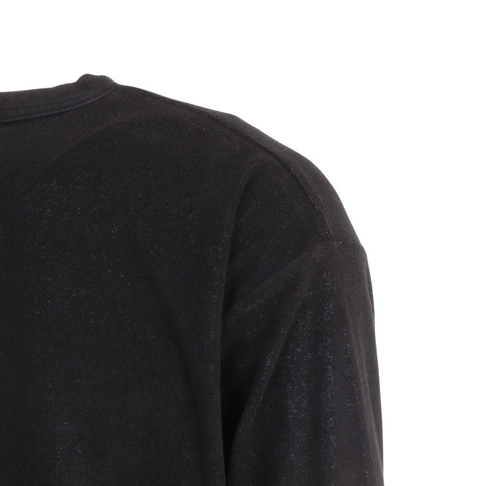 マナスタッシュ（MANASTASH）（メンズ）ナッグパイルポケットTシャツ 792-3230024 BLACK