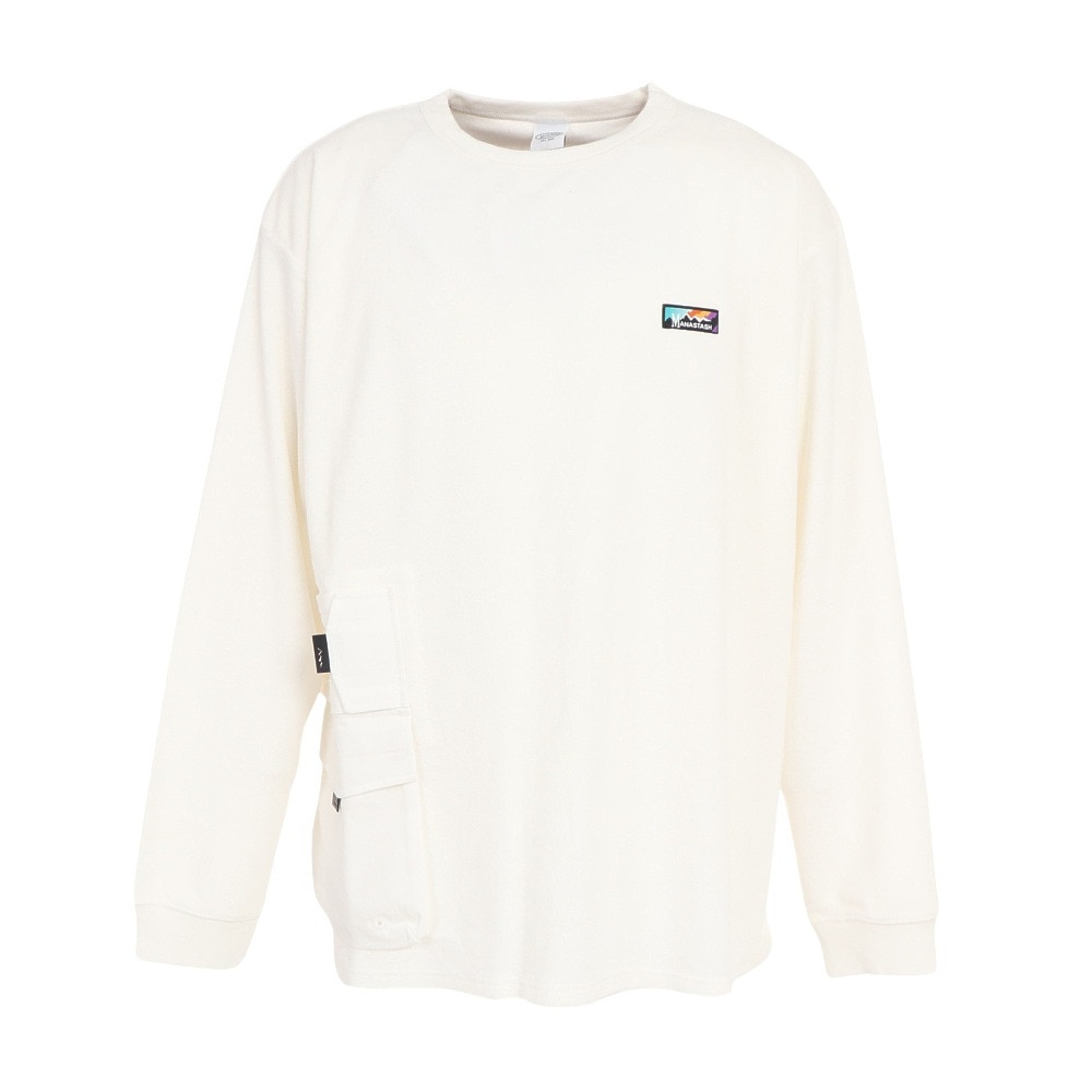 マナスタッシュ（MANASTASH）（メンズ）ナッグパイルポケットTシャツ 792-3230024 OFFWHT