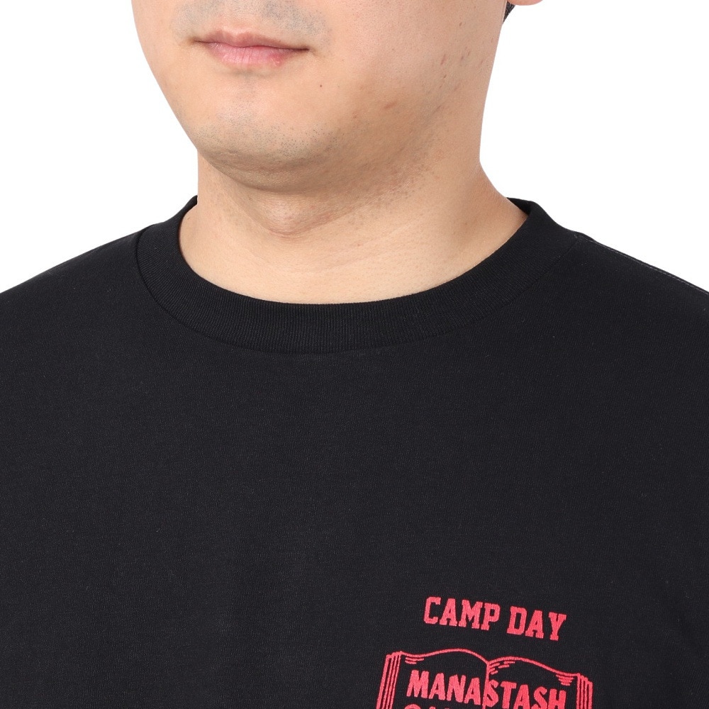 マナスタッシュ（MANASTASH）（メンズ）CiTee 長袖Tシャツ BOOK CLUB 792-3230025 BLACK
