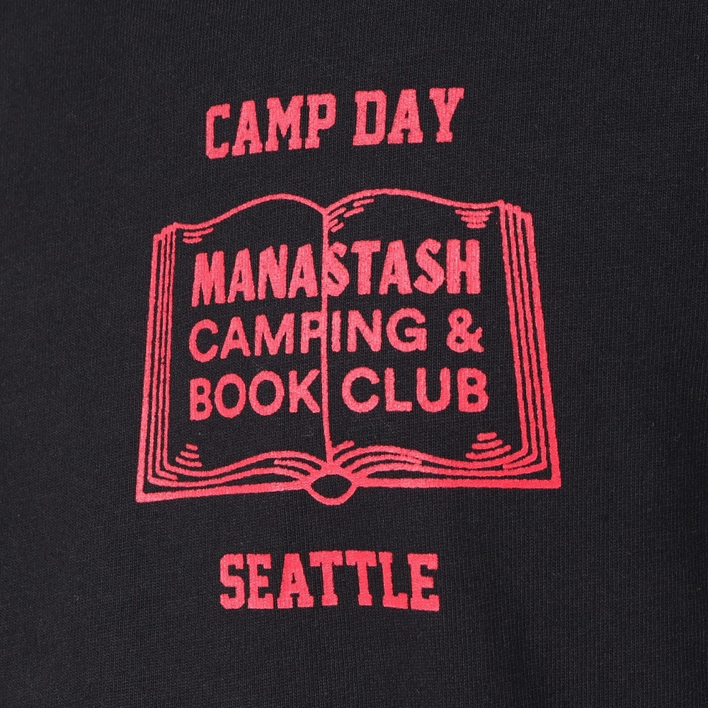 マナスタッシュ（MANASTASH）（メンズ）CiTee 長袖Tシャツ BOOK CLUB 792-3230025 BLACK