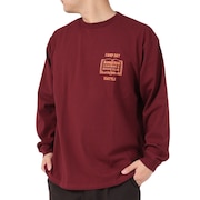 (メンズ)CiTee 長袖Tシャツ BOOK CLUB 792-3230025 BURDUNDY