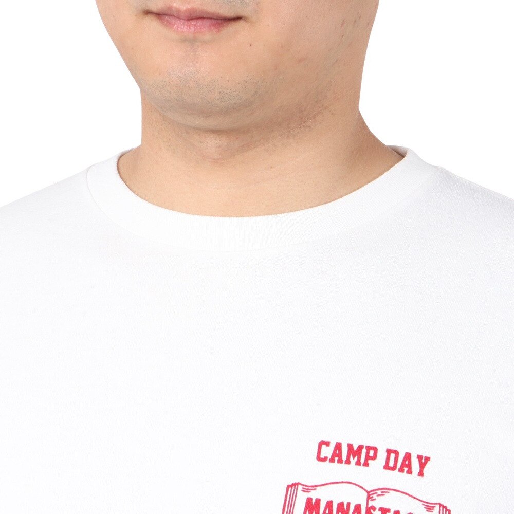 マナスタッシュ（MANASTASH）（メンズ）CiTee 長袖Tシャツ BOOK CLUB 792-3230025 WHITE