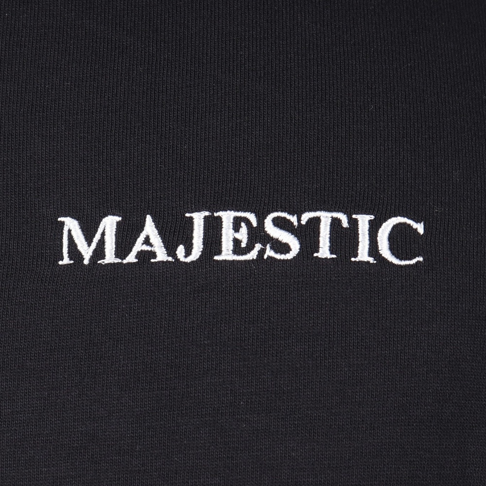 マジェスティック（MAJESTIC）（メンズ）長袖Tシャツ OT0323FW0003-BLK