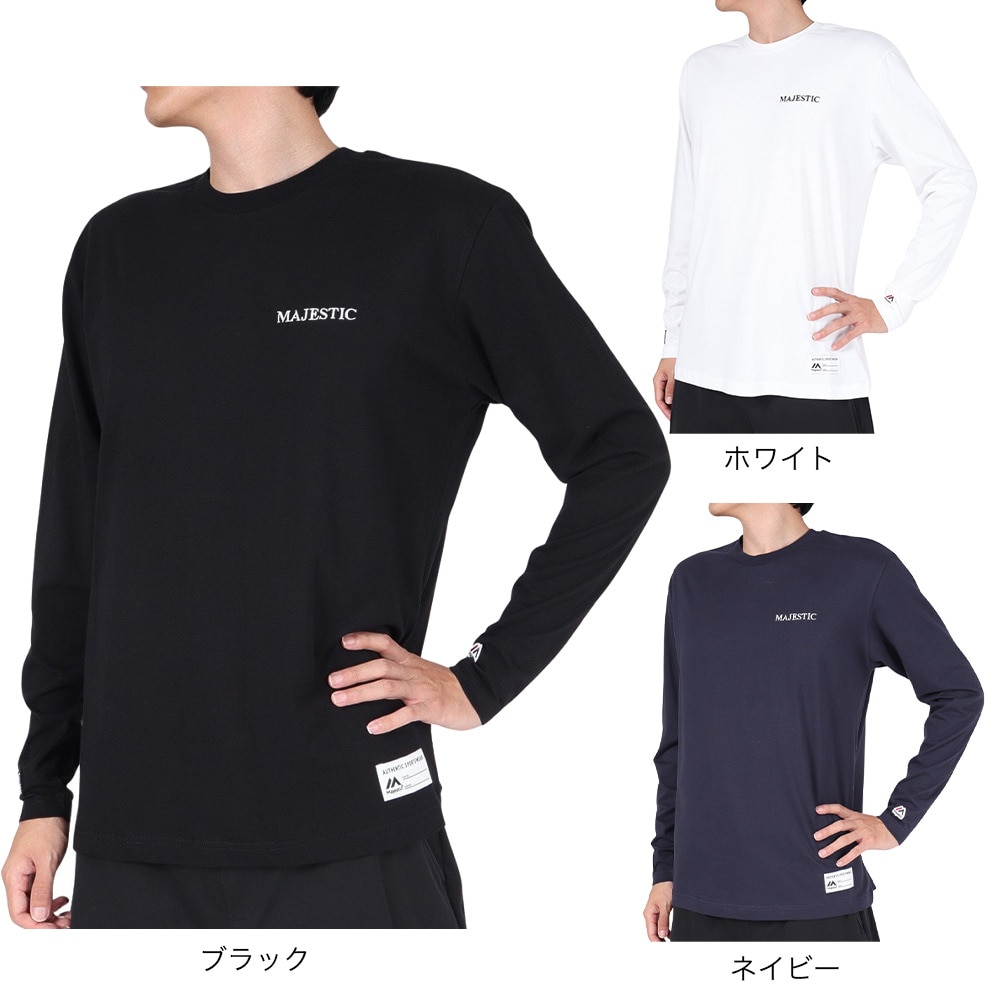 マジェスティック（MAJESTIC）（メンズ）長袖Tシャツ OT0323FW0003-NVY