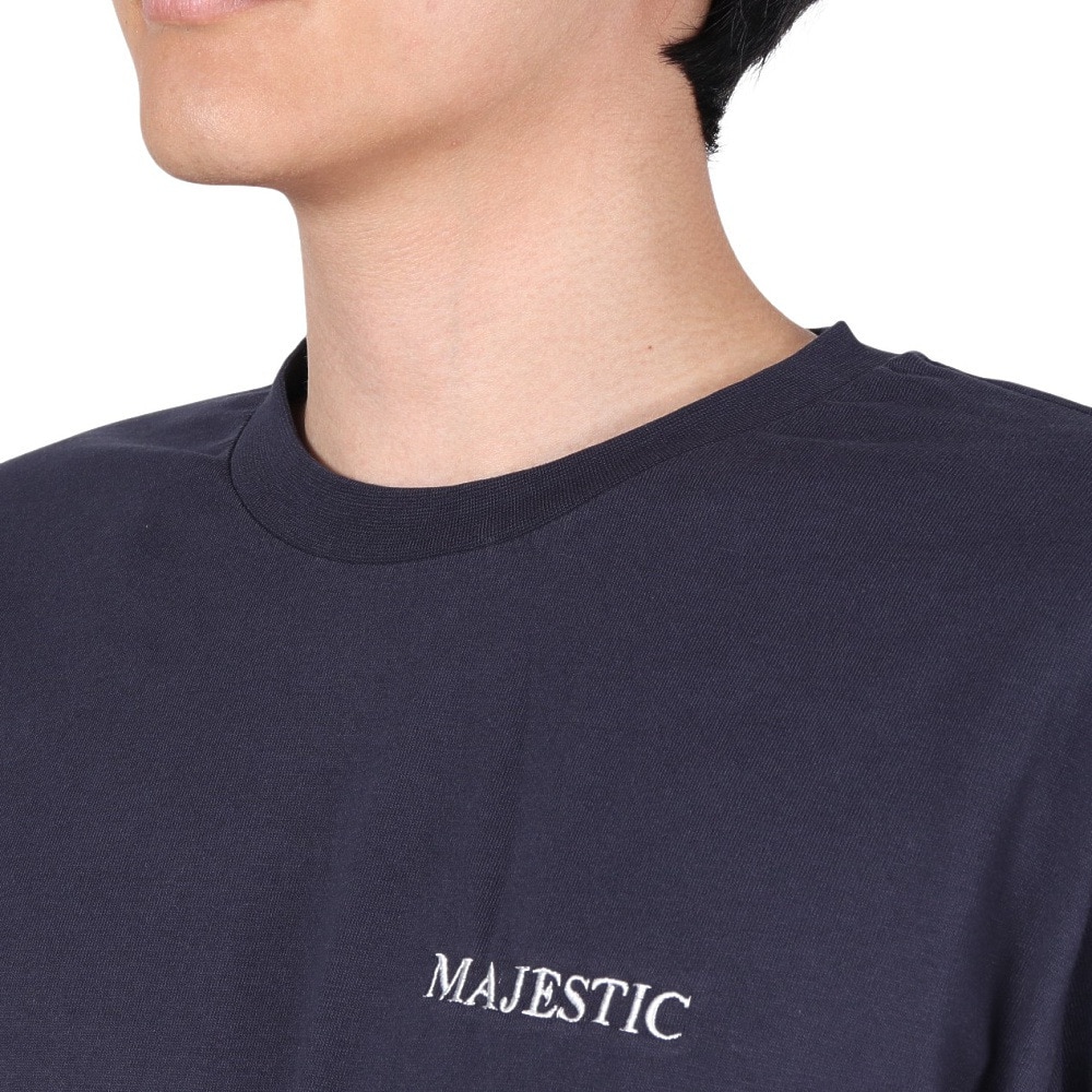 マジェスティック（MAJESTIC）（メンズ）長袖Tシャツ OT0323FW0003-NVY