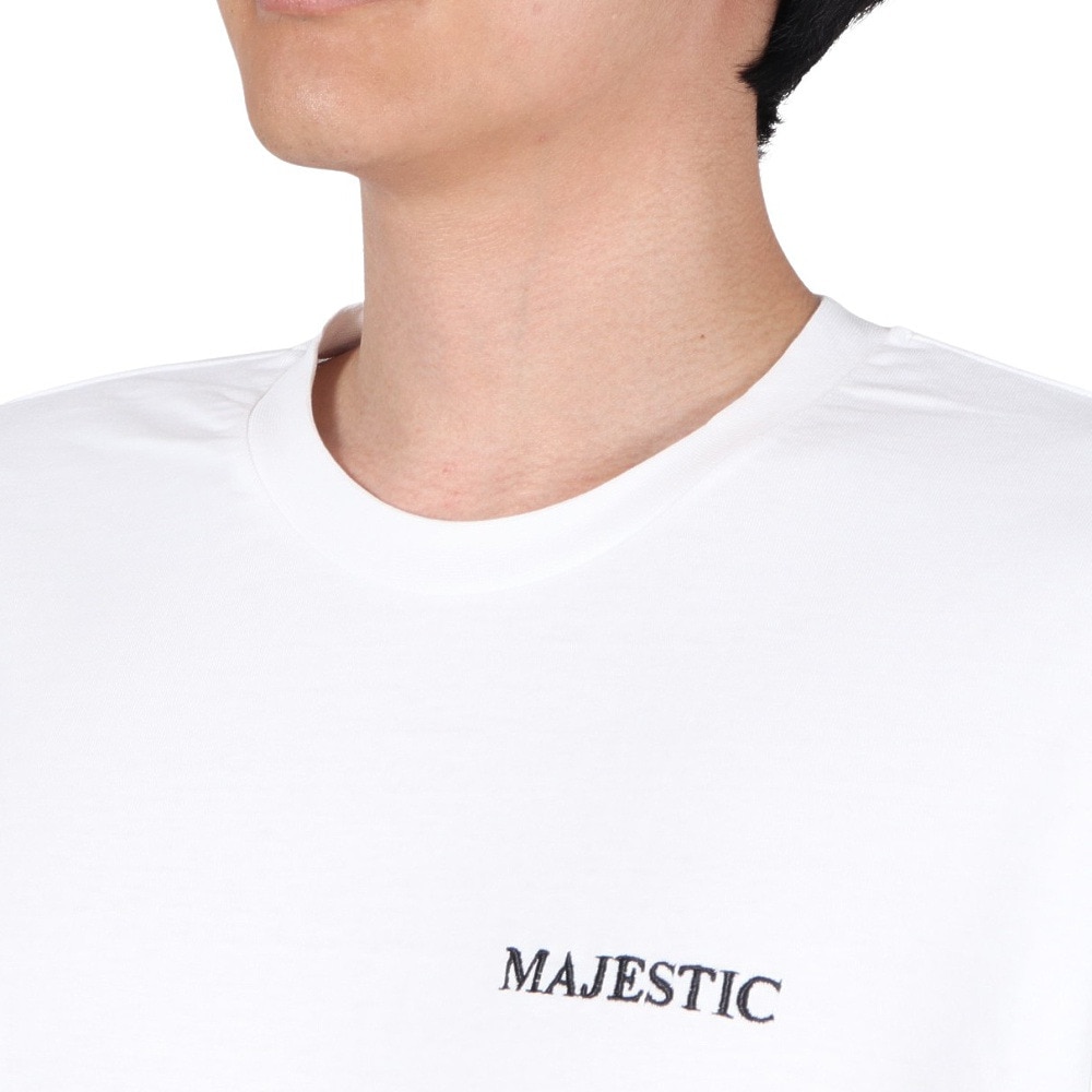 マジェスティック（MAJESTIC）（メンズ）長袖Tシャツ OT0323FW0003-WHT